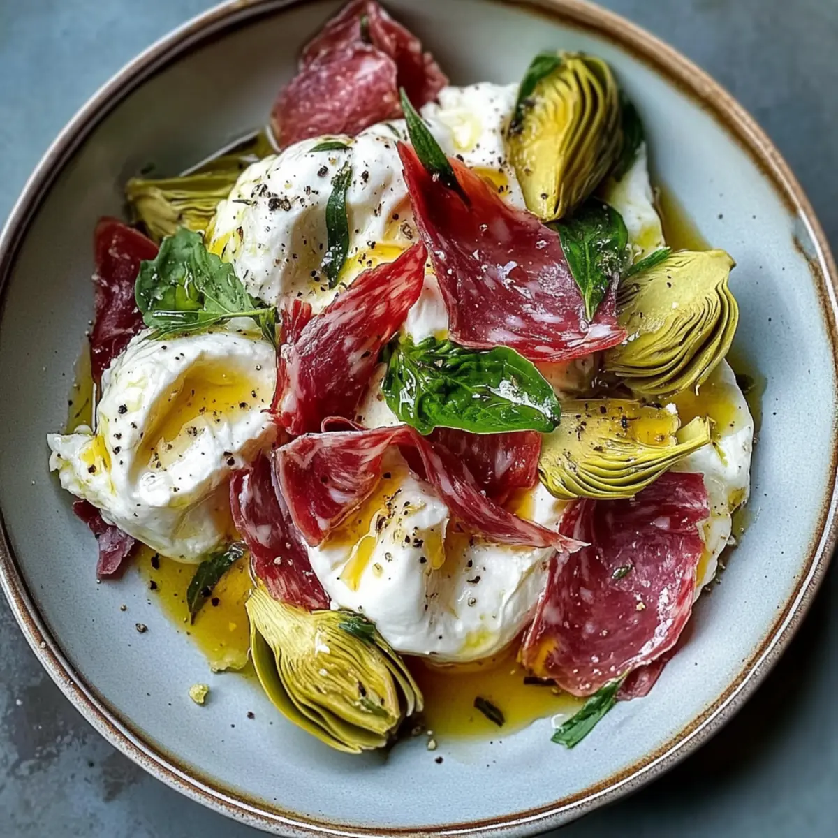 Artischocken- und Bresaola-Salat mit Oregano-Magie 2 Artichoke and Bresaola Salad with Oregano Magic stvi6z