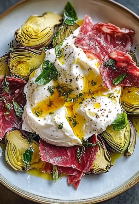 Artischocken- und Bresaola-Salat mit Oregano-Magie