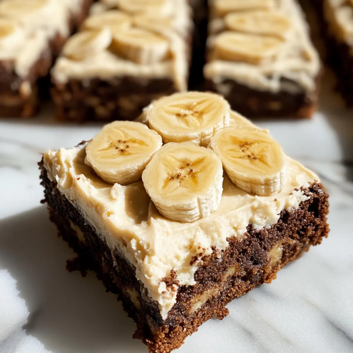 Bananenbrot-Brownies
