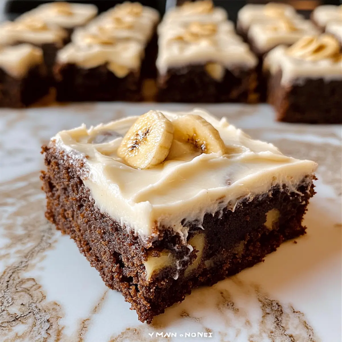 Banana Bread Brownies qmkoas