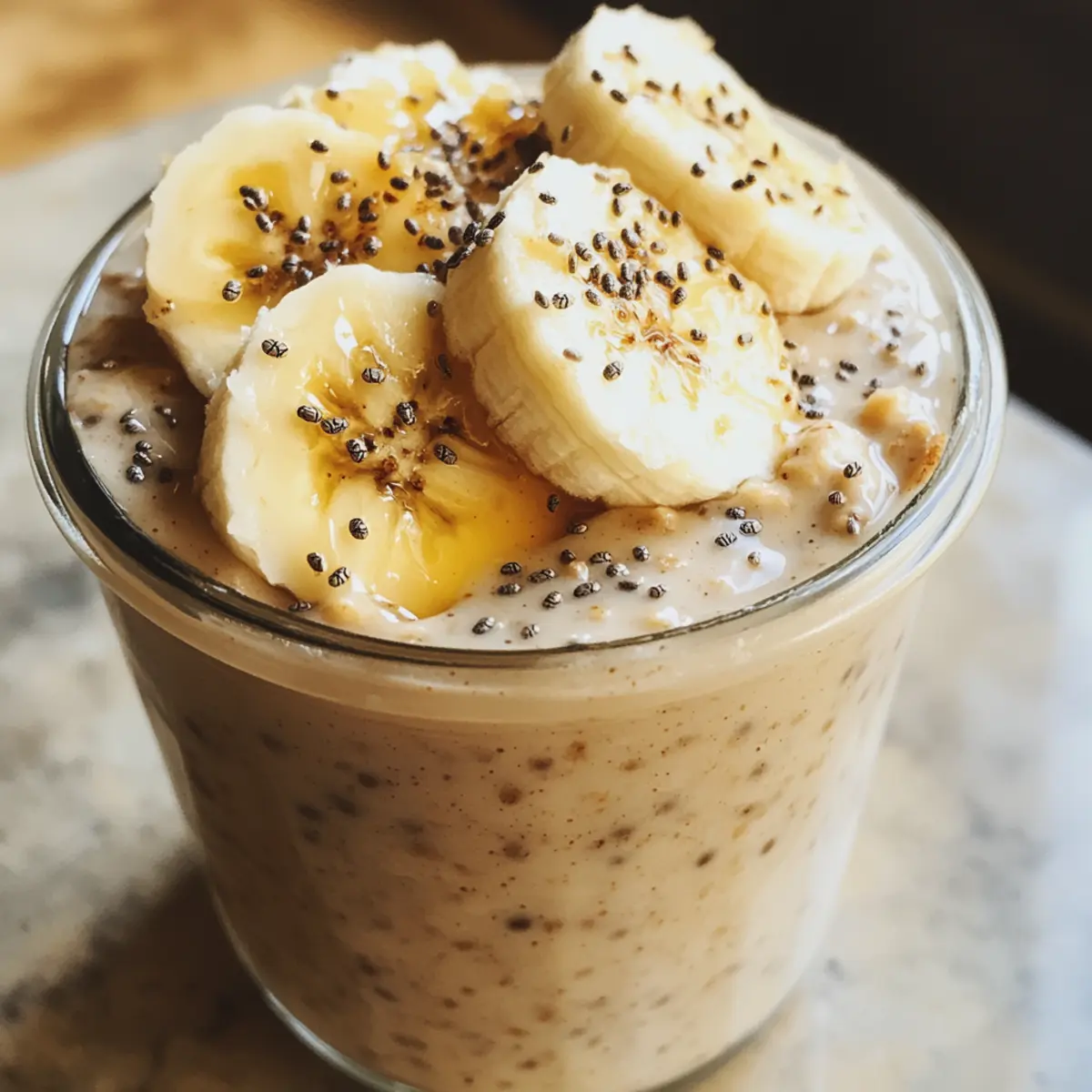 Bananen-Erdnussbutter Übernacht Haferflocken für Energieschub 2 Bananen Erdnussbutter Overnight Oats k3tblb