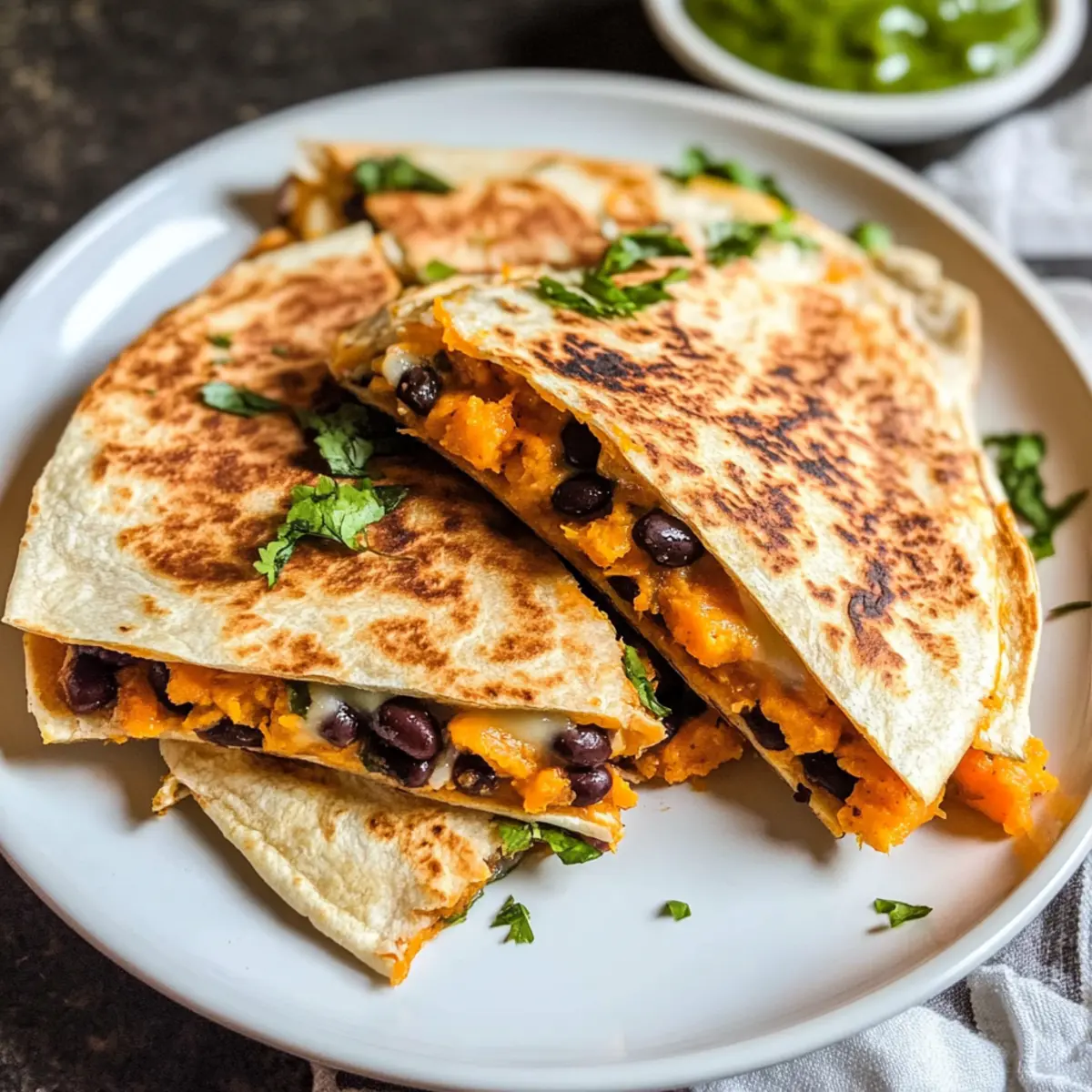 Black Bean Sweet Potato Quesadillas vdous1