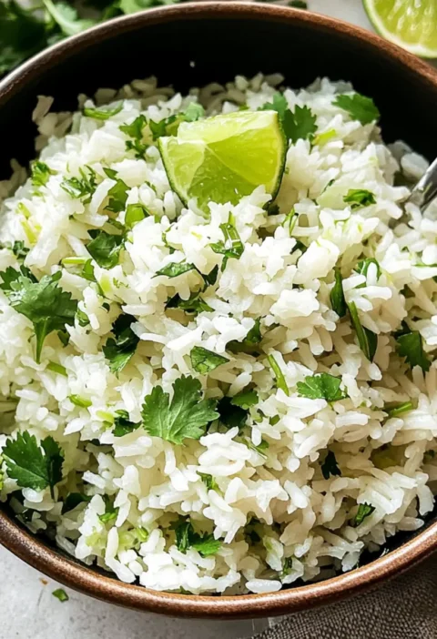 Koriander Limetten Reis