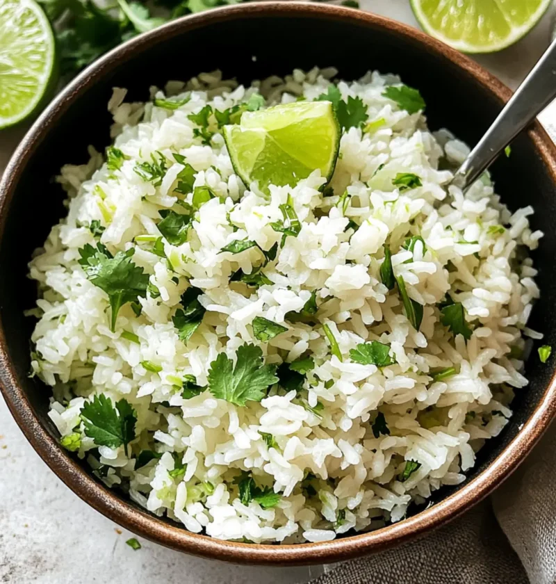 Koriander Limetten Reis einfach und frisch genießen 1 Koriander Limetten Reis