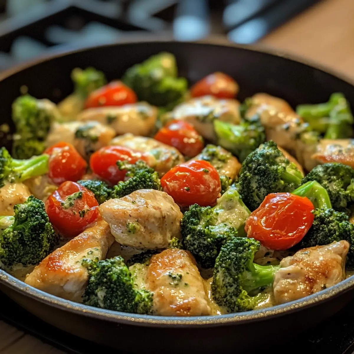 Cremige Brokkoli-Hähnchen-Pfanne in 40 Minuten 5 Cremige Brokkoli-Hähnchen-Pfanne