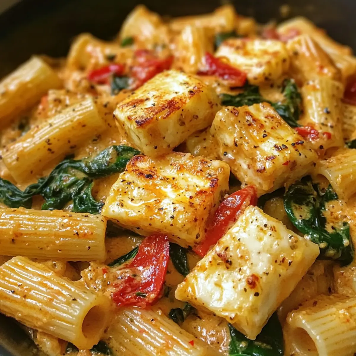 Cremige Piri Piri Pasta mit Halloumi j6opzz