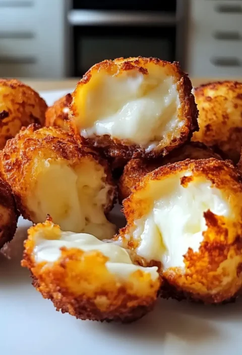Knusprige Hüttenkäse-Mozzarella-Bällchen