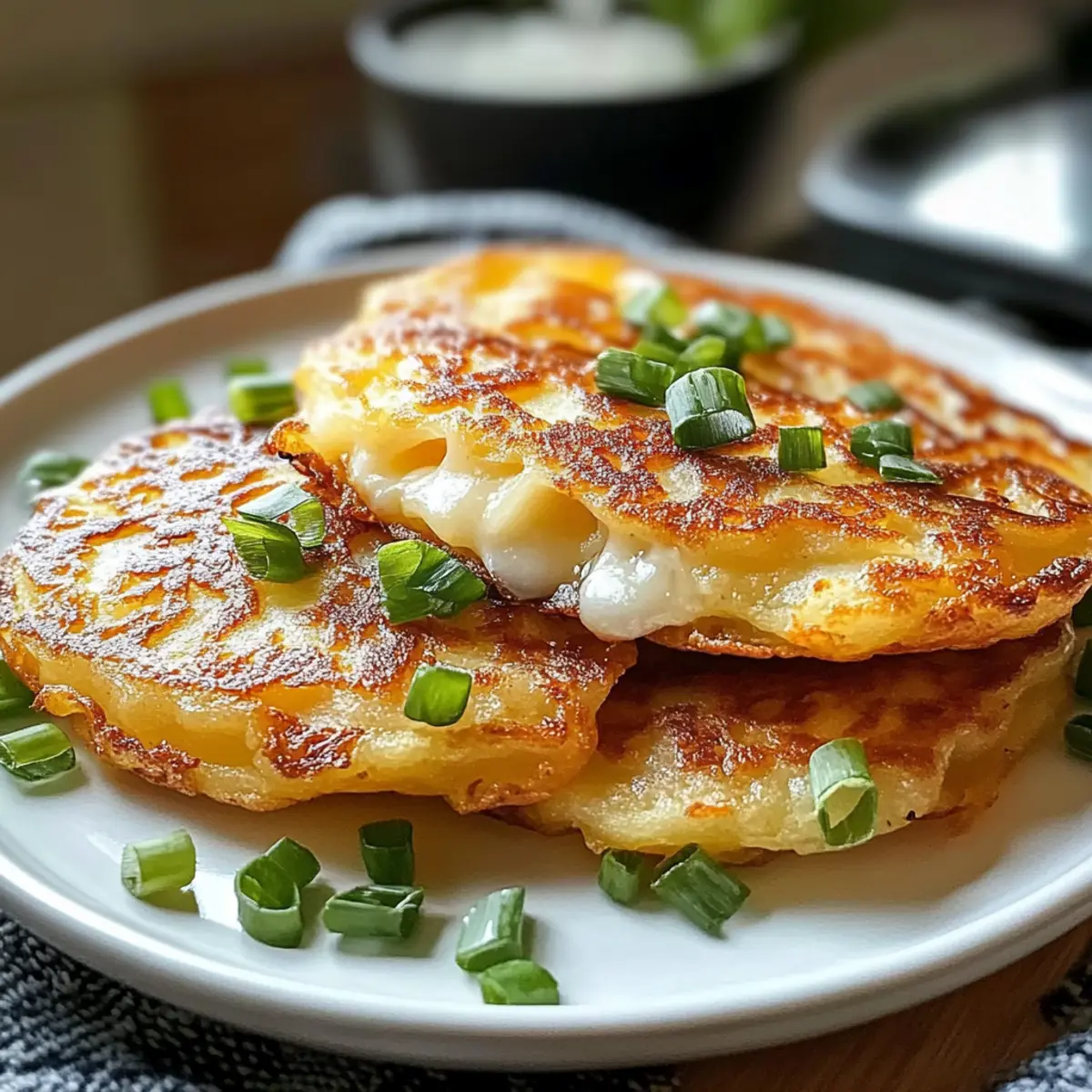 Knusprige koreanische Kartoffelpuffer für jeden Snack-Liebhaber 4 Crispy Korean Potato Pancakes czfw5m