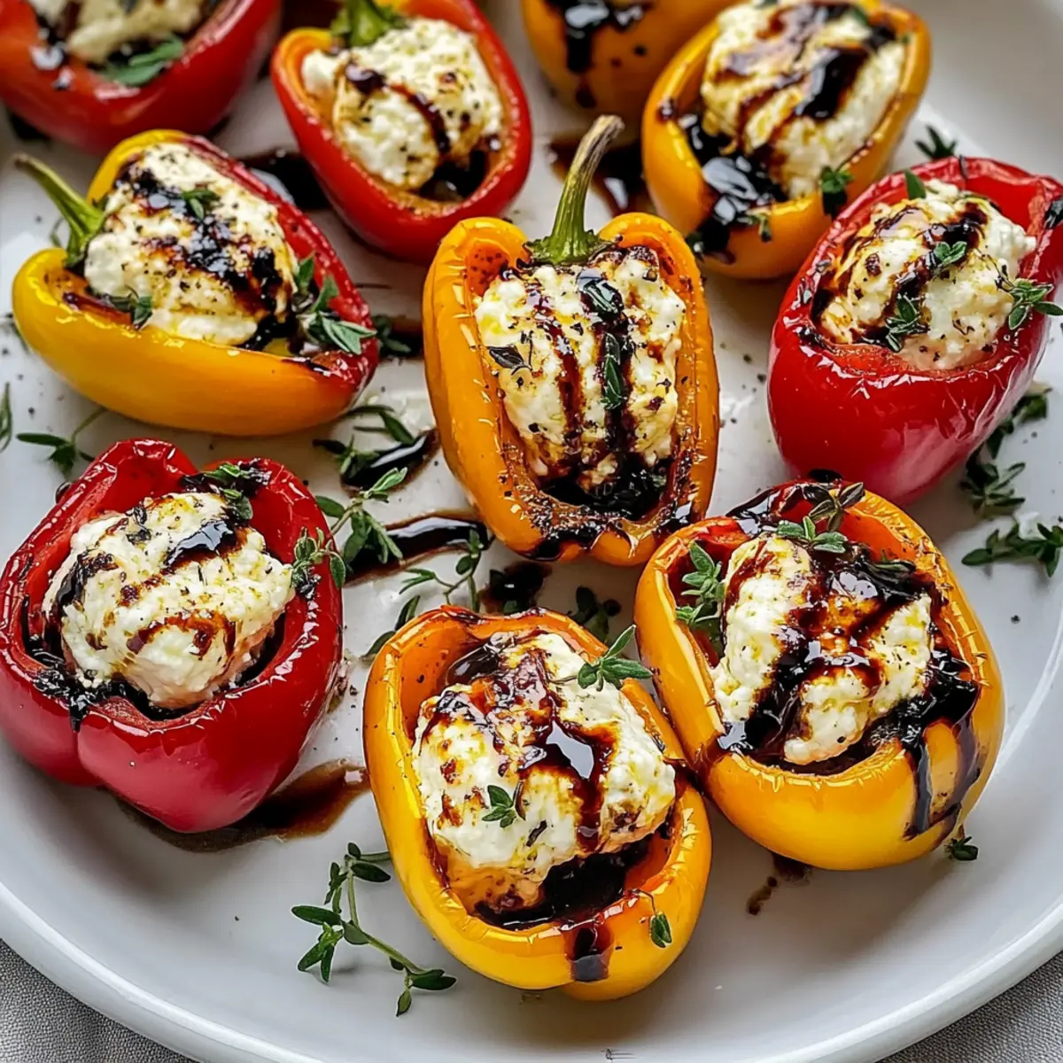 Ziegenkäse gefüllte Mini-Paprika ganz einfach selber machen 3 Goat Cheese Stuffed Mini Peppers i3uadb