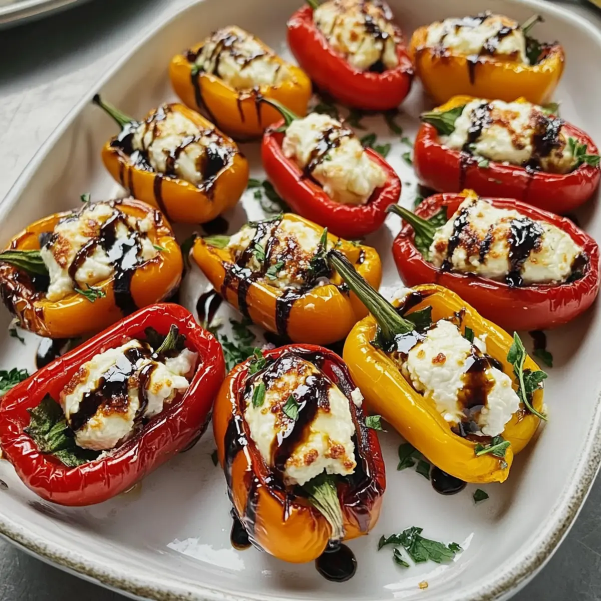 Ziegenkäse gefüllte Mini-Paprika ganz einfach selber machen 4