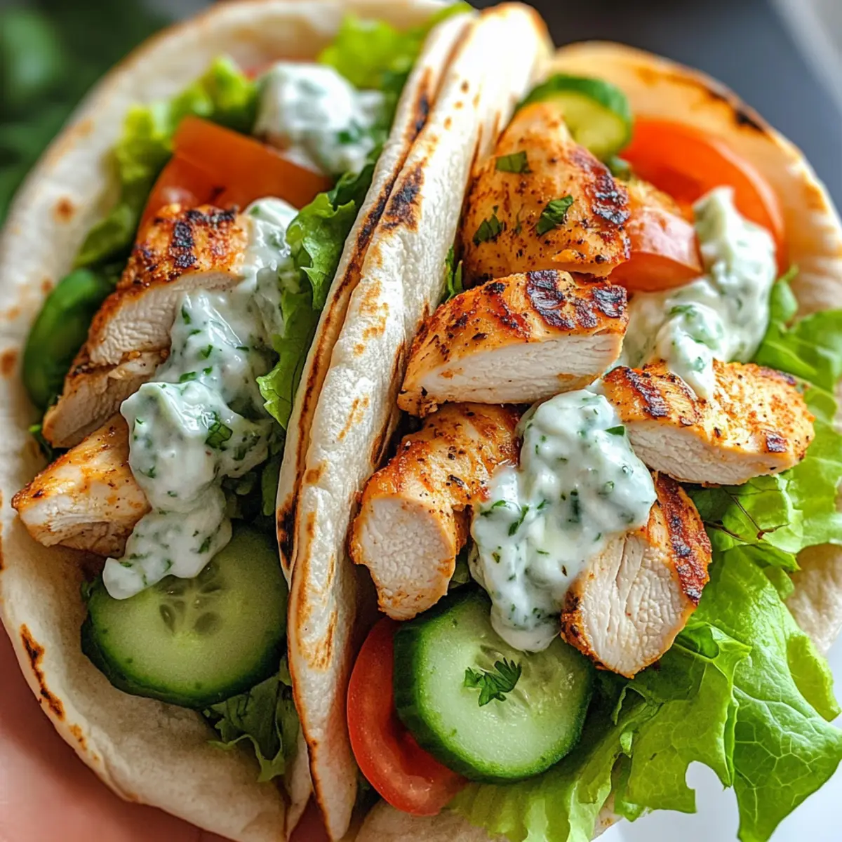 Griechische Hähnchen-Pitas mit Tzatziki & Feta entdecke das Beste 3 Griechische HA¤hnchen Pitas mit Tzatziki Feta zhripu