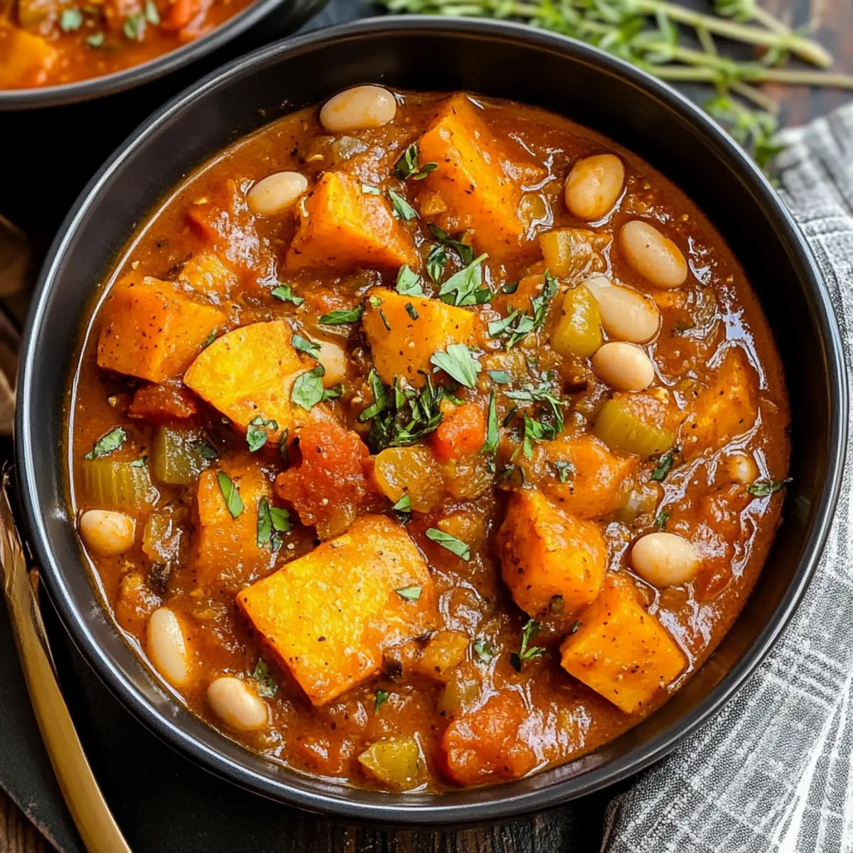 Herzhafter veganer Süßkartoffeleintopf für Seelenwärmer 2 Hearty Vegan Sweet Potato Stew qu5ci8