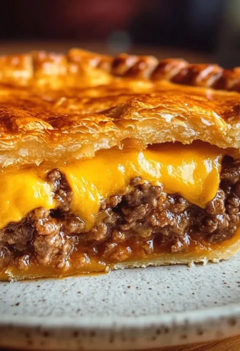 Hausgemachter Cheeseburger-Kuchen