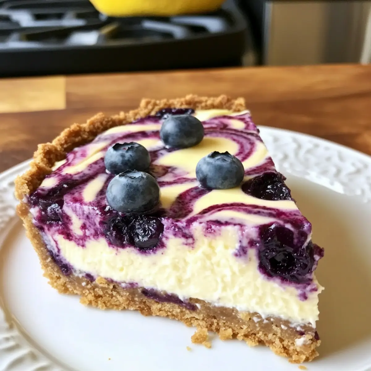 Zitronen-Blaubeer-Käsekuchen