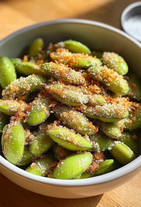 Parmesan Knoblauch Edamame