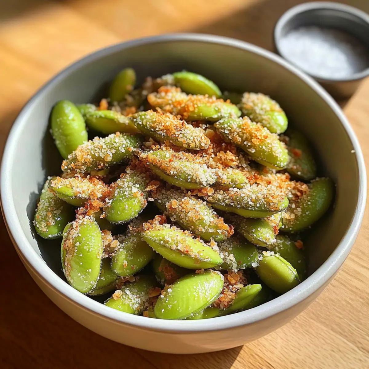 Parmesan Knoblauch Edamame