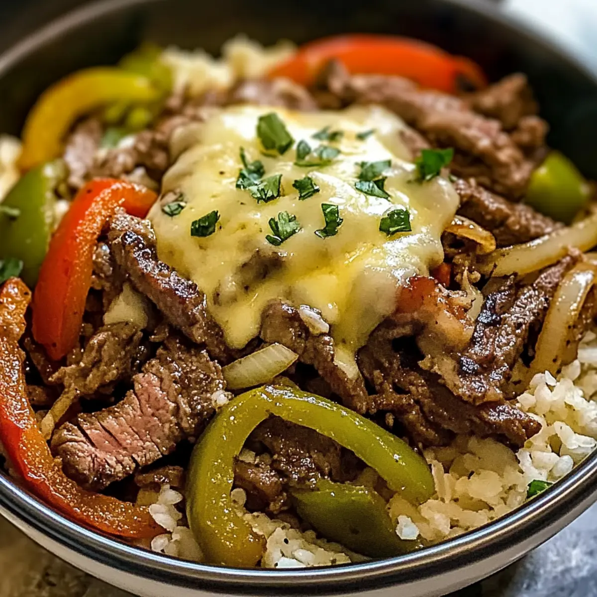 Philly Cheesesteak Bowls ormcbo
