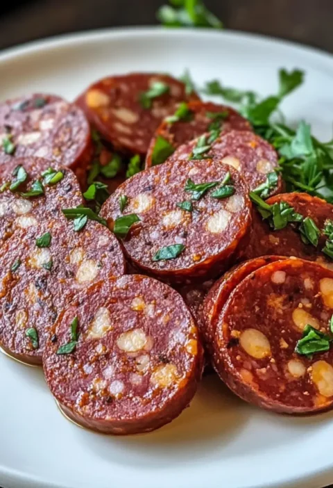 Herzhafter veganer Salami Rezept