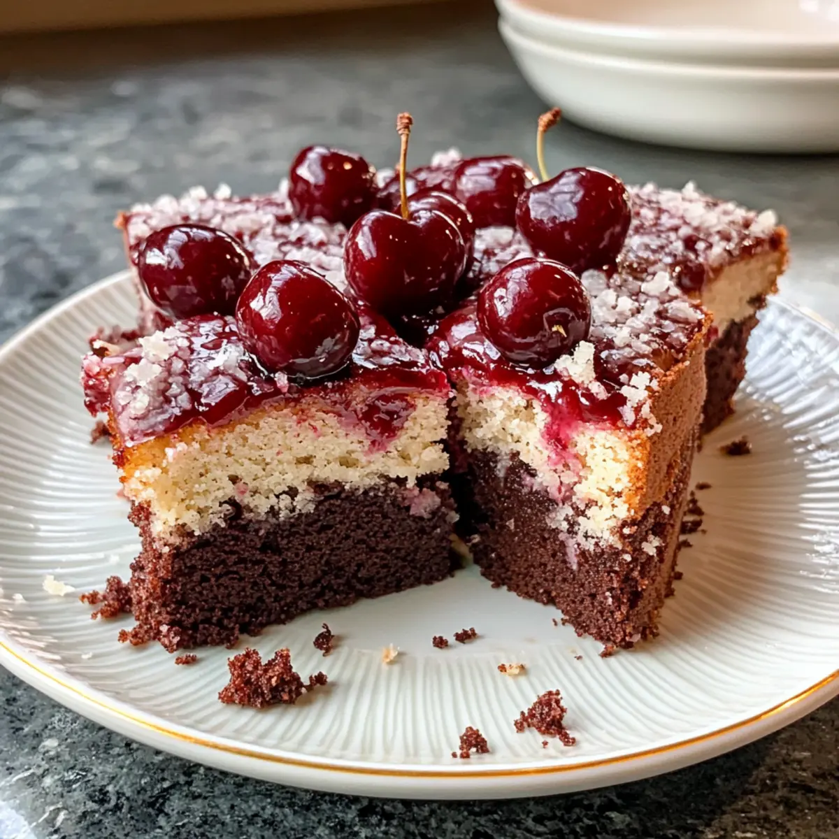 Schneller Schoko Kirsch Blechkuchen ozbeua