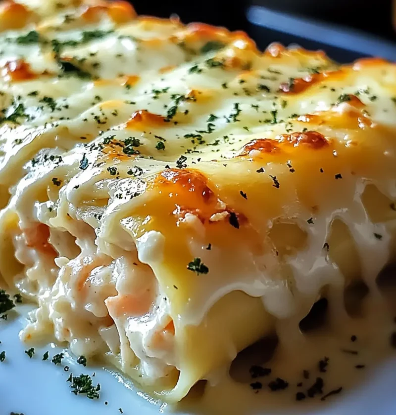 Garnelen- und Krabben-Alfredo-Lasagne für Genießer 1 Garnelen- und Krabben-Alfredo-Lasagne
