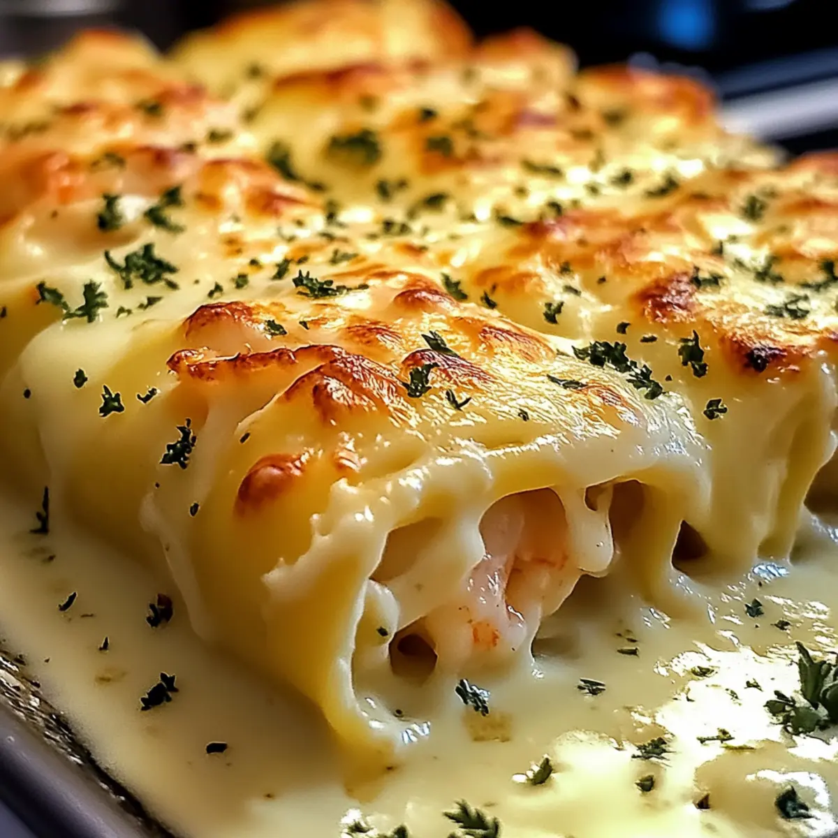 Garnelen- und Krabben-Alfredo-Lasagne für Genießer 2 Shrimp Crab Alfredo Lasagna my6zwm