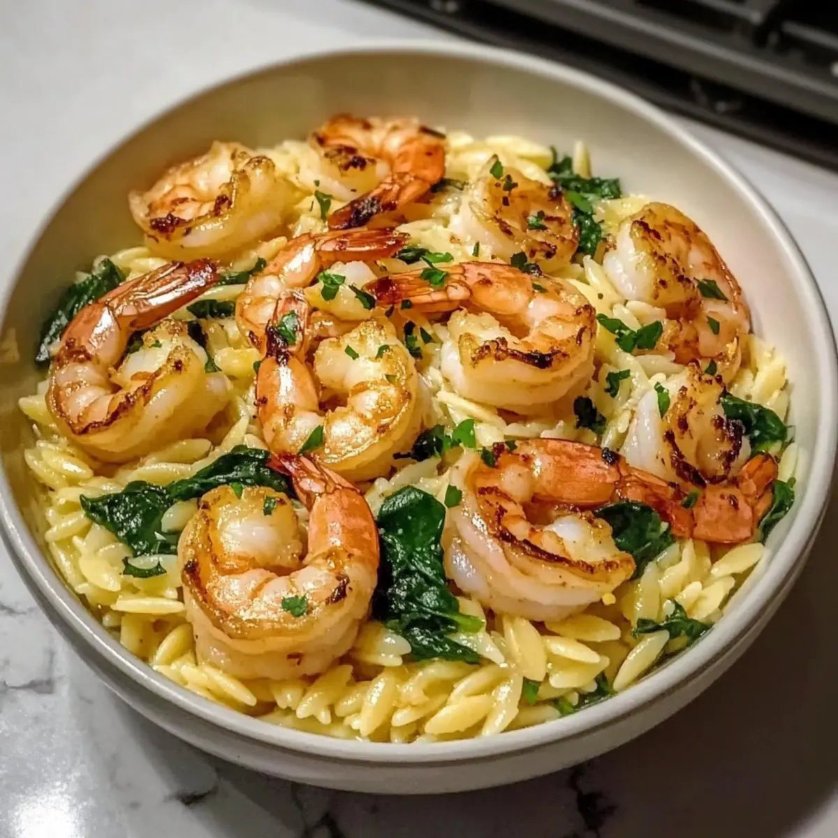 Garnelen-Orzo in Zitronen-Knoblauchsoße für Genießer 3