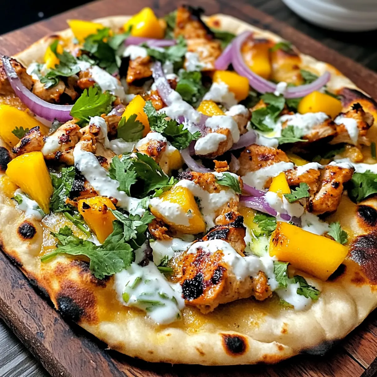 Tandoori-Hühnchen-Naan-Pizza für den perfekten Abend 3 Tandoori Chicken Naan Pizza a8mkaw
