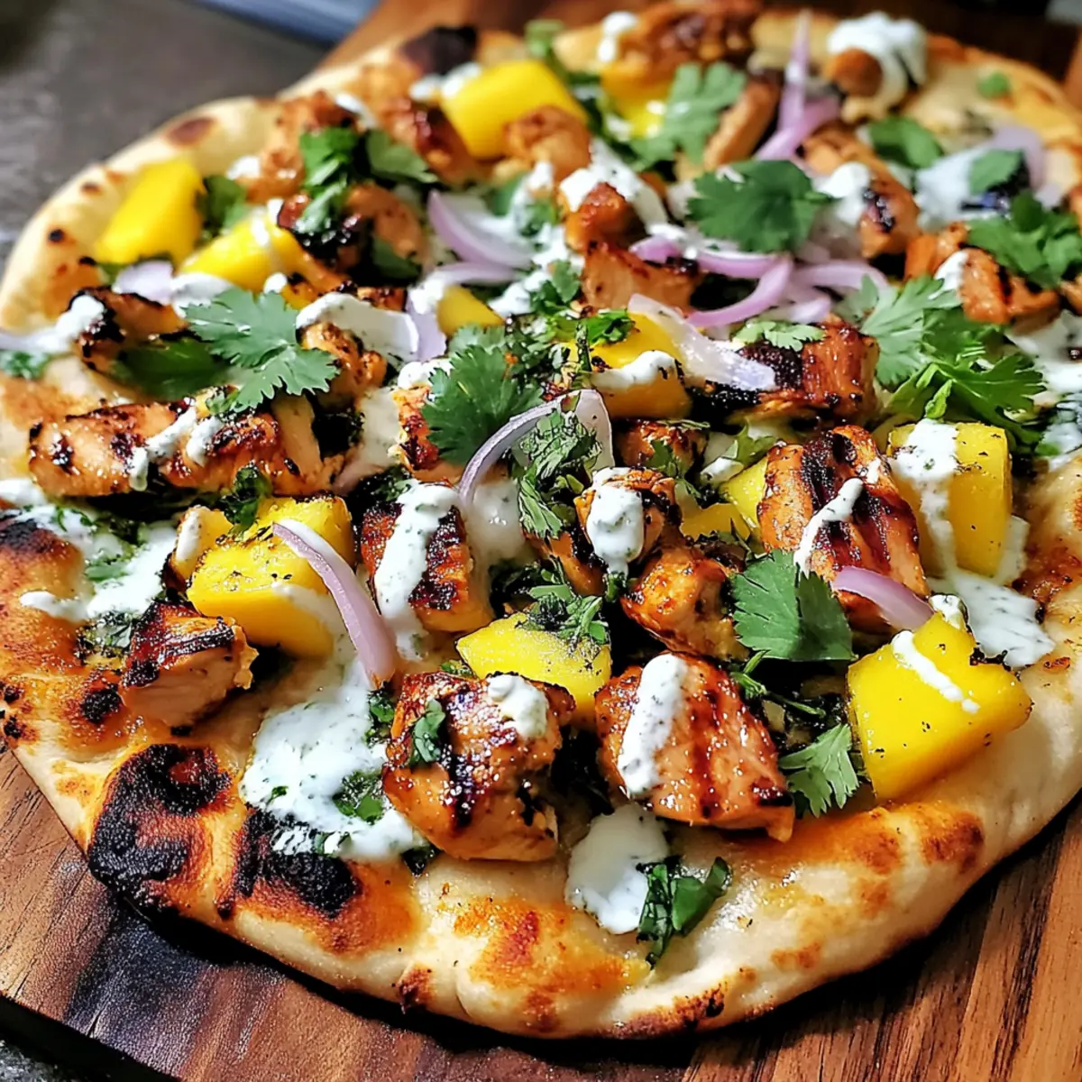 Tandoori-Hühnchen-Naan-Pizza für den perfekten Abend 2 Tandoori Chicken Naan Pizza k2qqdw