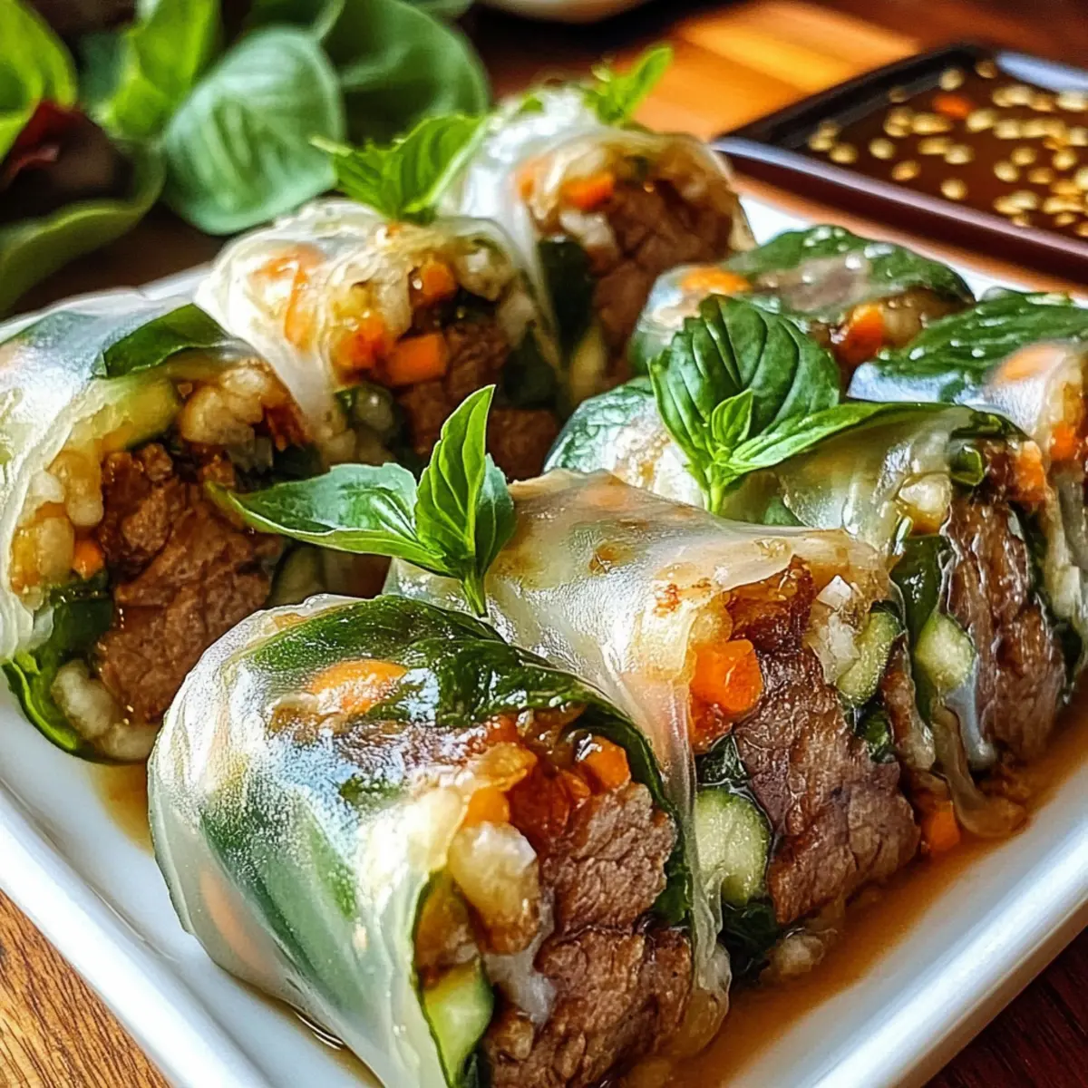 Thai-Basilikum-Rinderrollen für schnellen Genuss 3