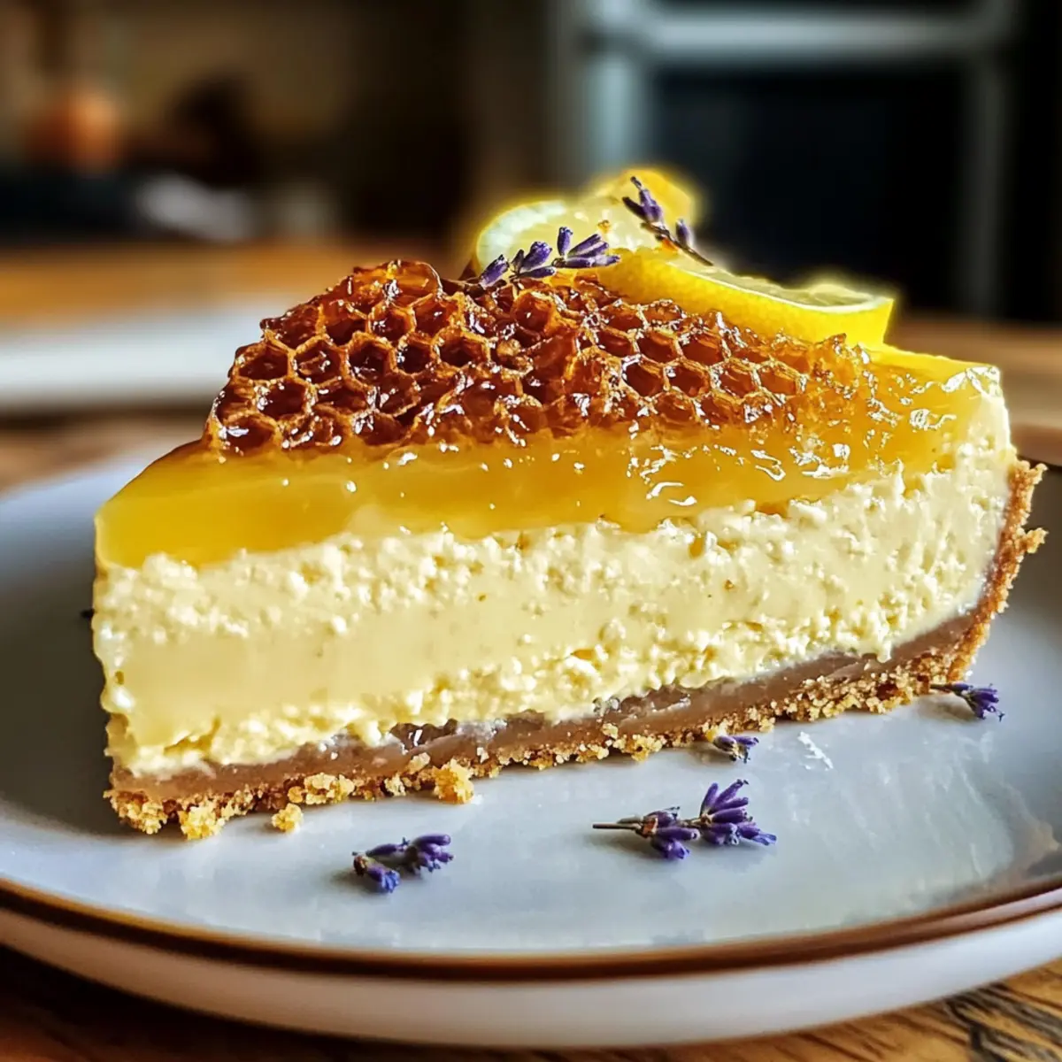 Ultimate Lemon Lavender Cheesecake diceqn