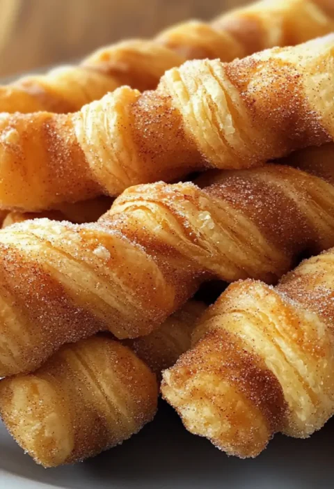 Zimt-Zucker-Stangen aus Blätterteig