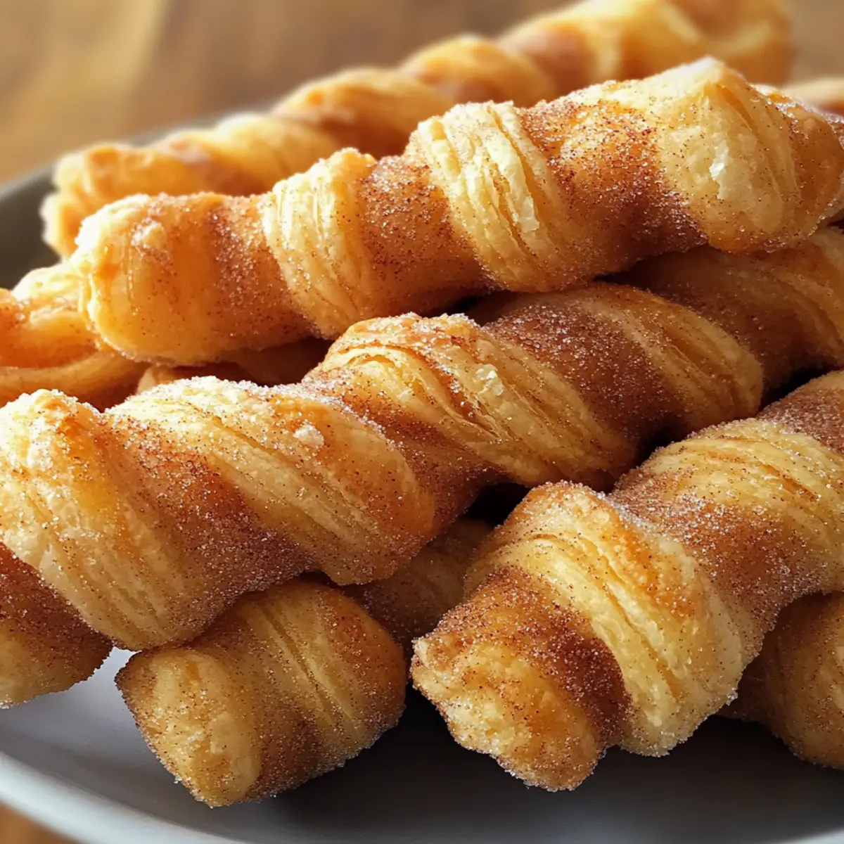 Zimt-Zucker-Stangen aus Blätterteig für Naschkatzen 5 Zimt-Zucker-Stangen aus Blätterteig