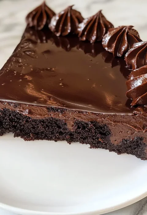 3-Zutaten Hüttenkäse Schokoladenkuchen