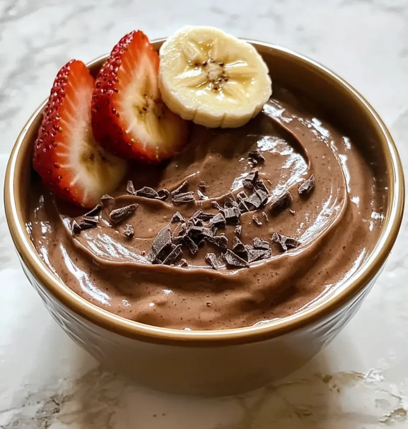 4-Zutaten Schokoladen-Griechischer Joghurt Dip genießen 1 4-Zutaten Schokoladen-Griechischer Joghurt Dip