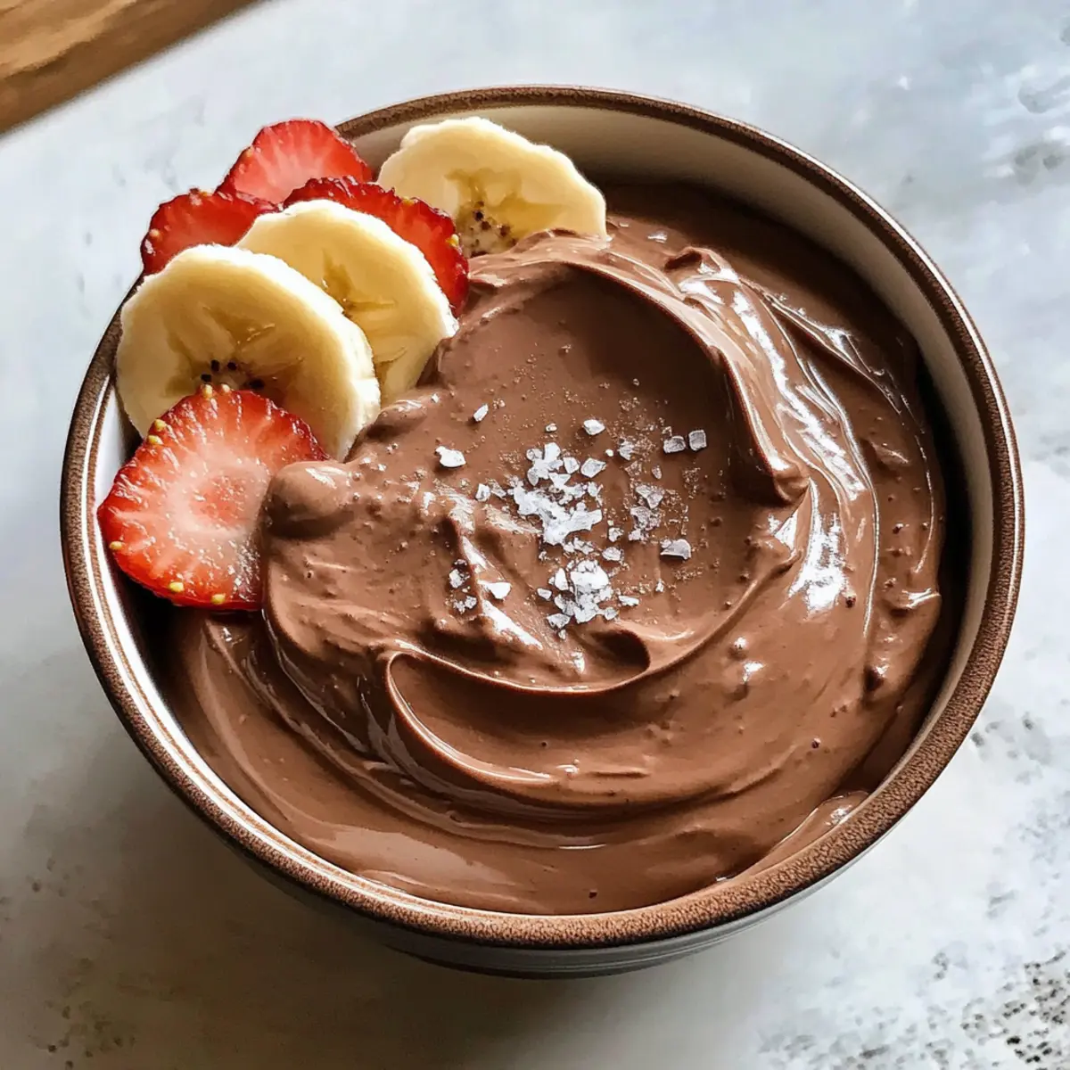 4-Zutaten Schokoladen-Griechischer Joghurt Dip genießen 3 4