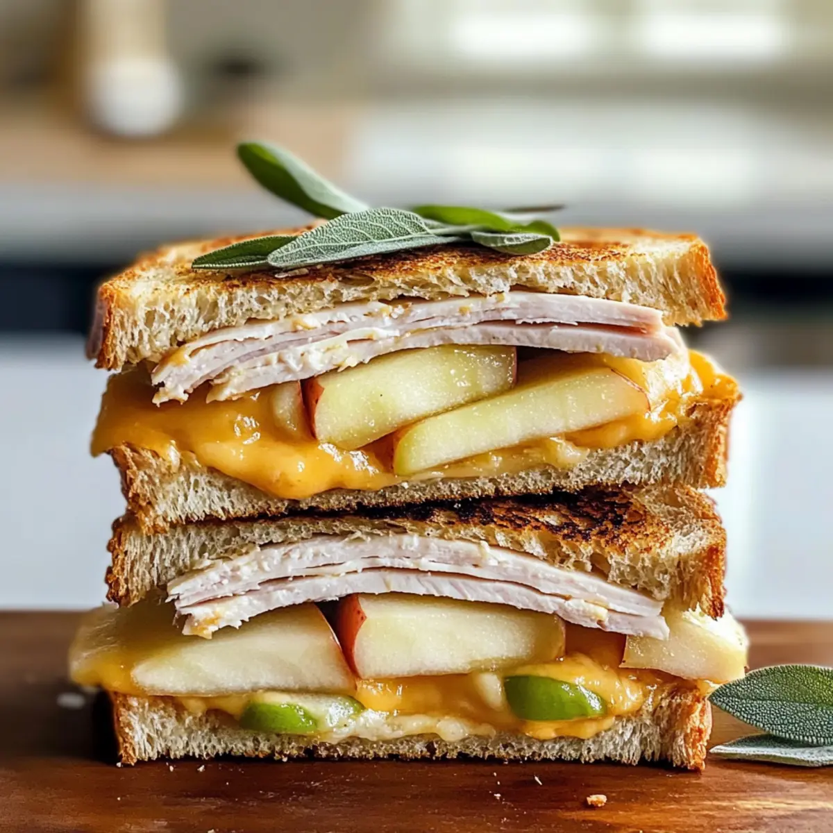Apple Grilled Cheese with Turkey Recipe t8aees