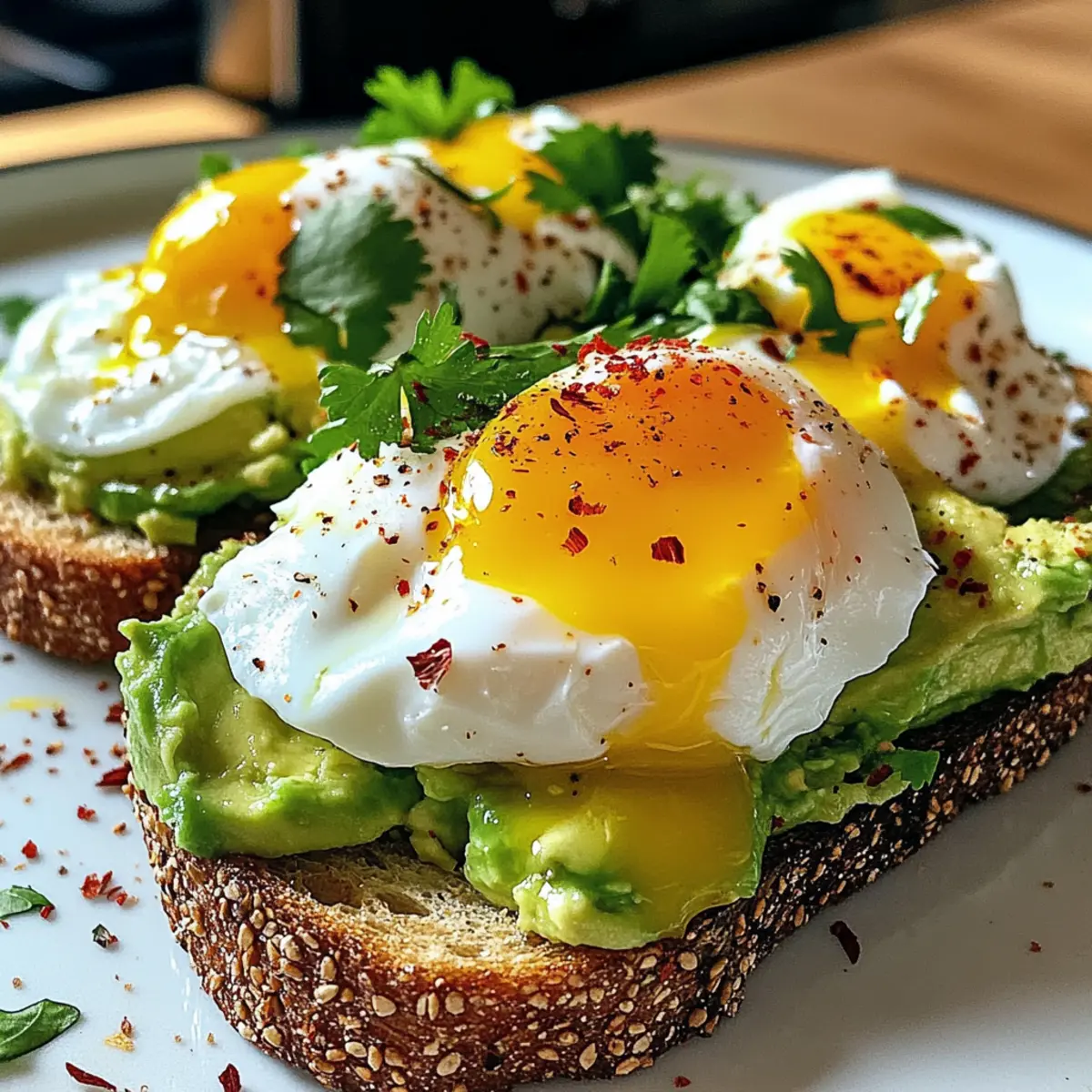 Avocado Toast mit Pochiertem Ei gi58oj