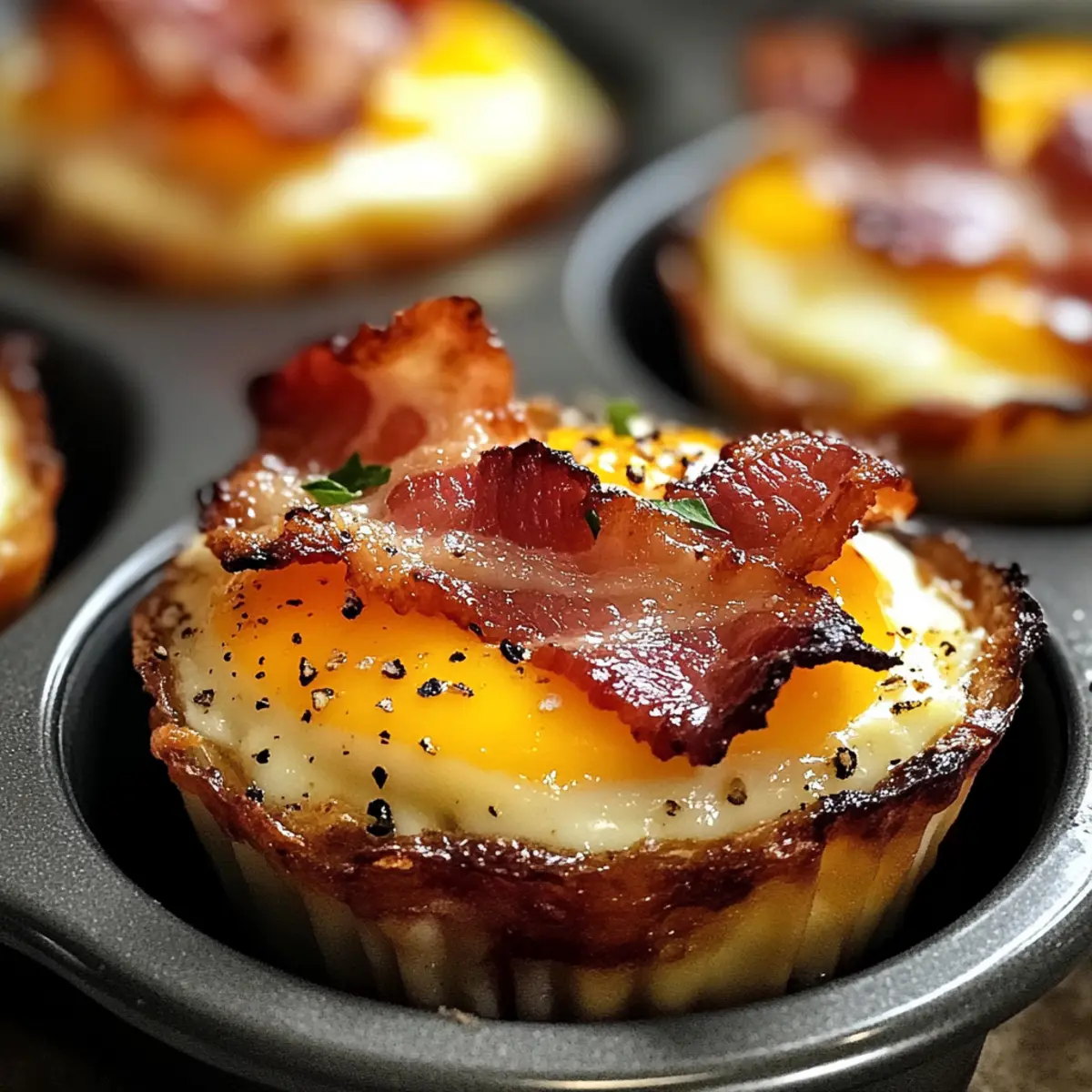 Bacon-Ei-Frühstücksbecher