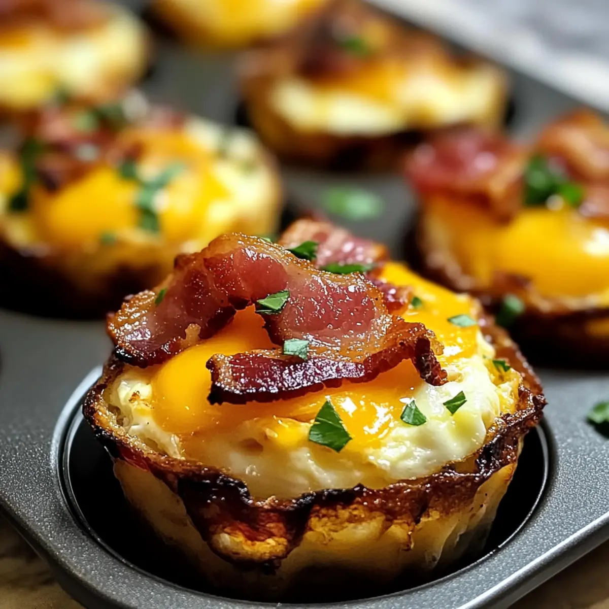 Bacon Egg Breakfast Cups iupsaq