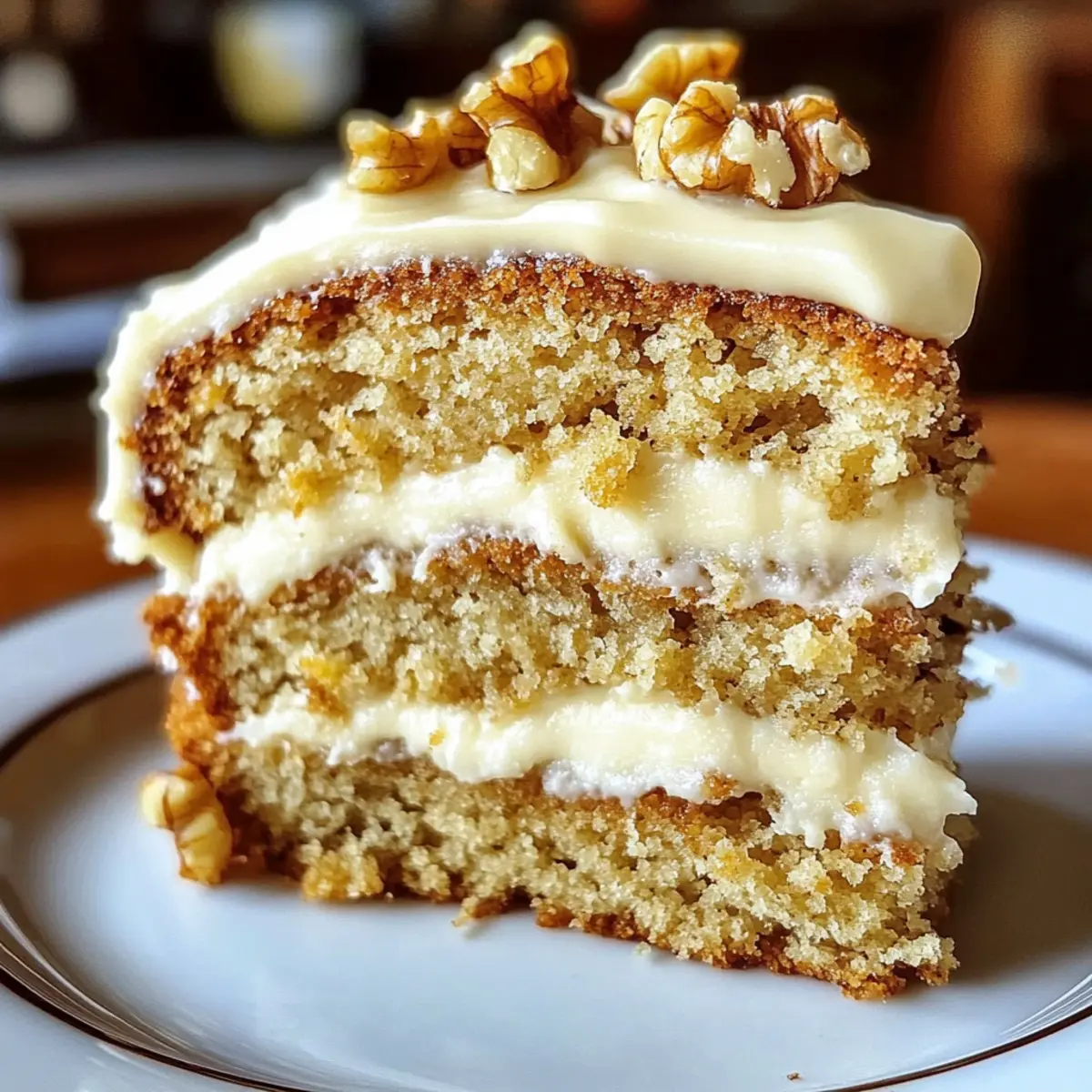 Bananenbrot Kuchen mit Frischkäsefrosting