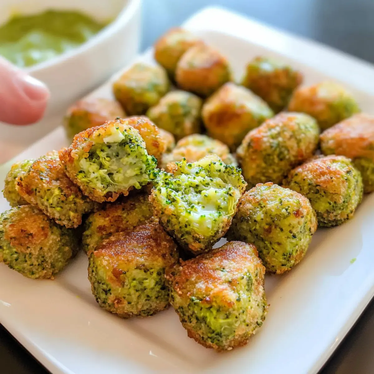 Gesunde Brokkoli-Tots für den Snack-Hunger 2 Broccoli Tots lrrgbf