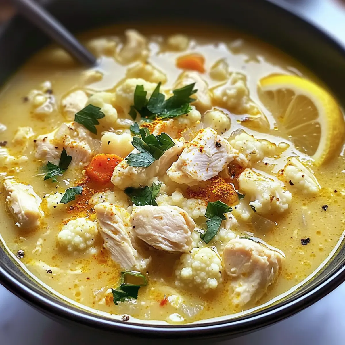 Cauliflower Chicken Soup jmk6t1