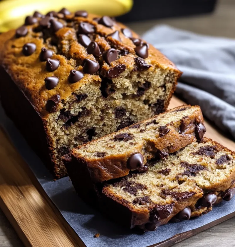 Schokoladenstückchen Bananenbrot: Fluffig und Lecker 1 Schokoladenstückchen Bananenbrot