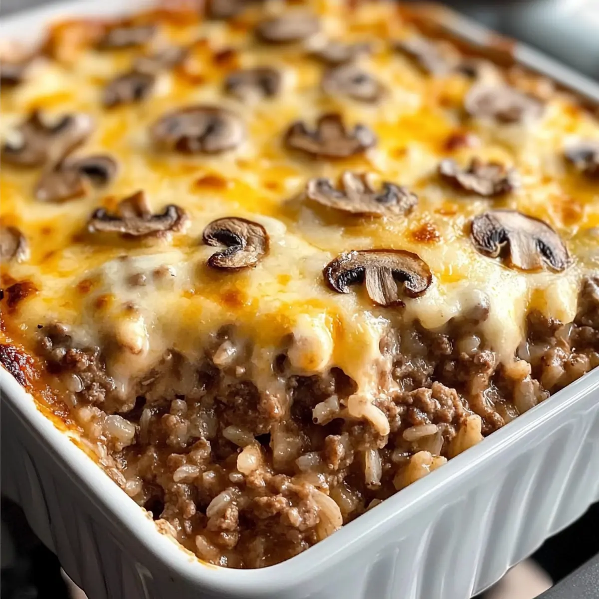 Cremiger Rindfleisch Pilz