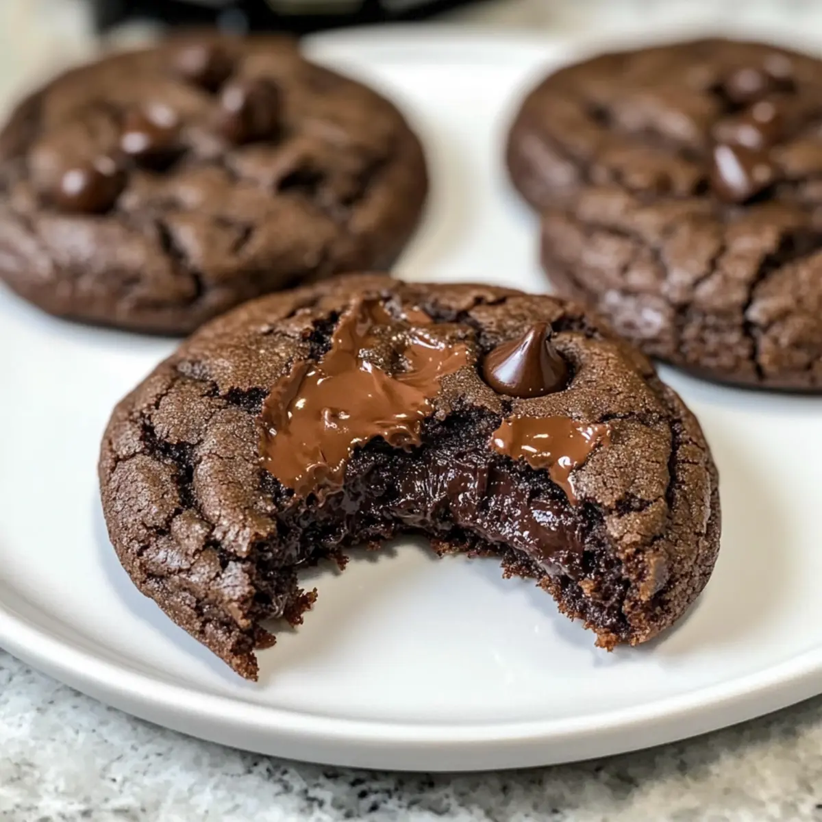 Doppelte Schokoladenkekse