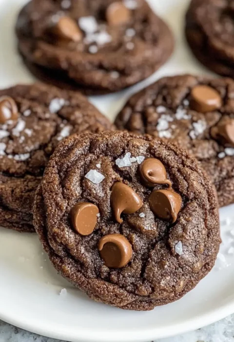 Doppelte Schokoladenkekse