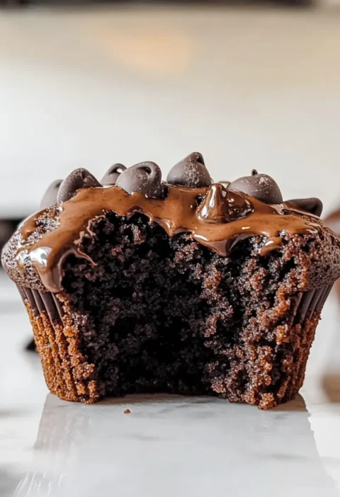 Doppelte Schokoladenmuffins