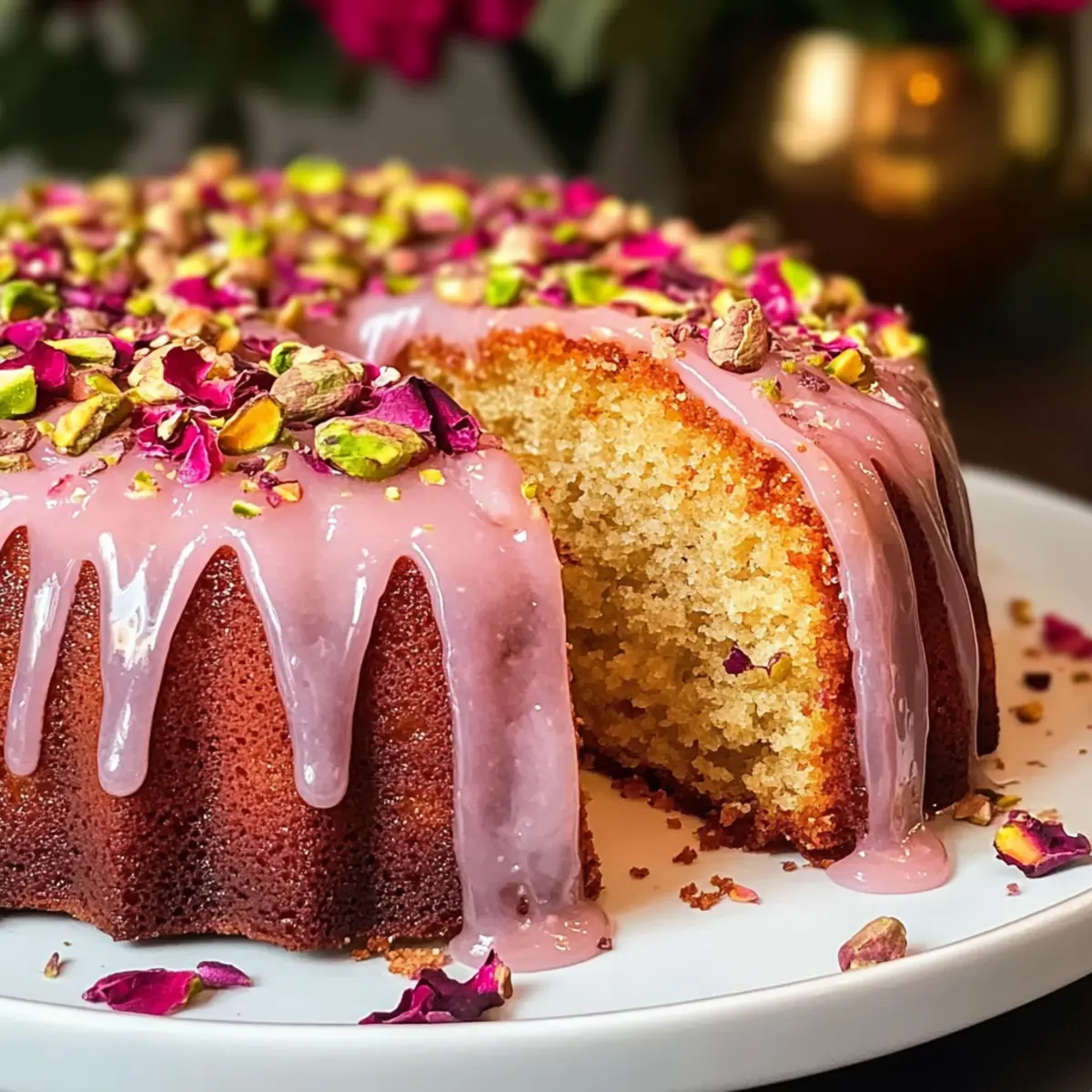 Easy Eggless Gulab Jamun Cake t04qk0