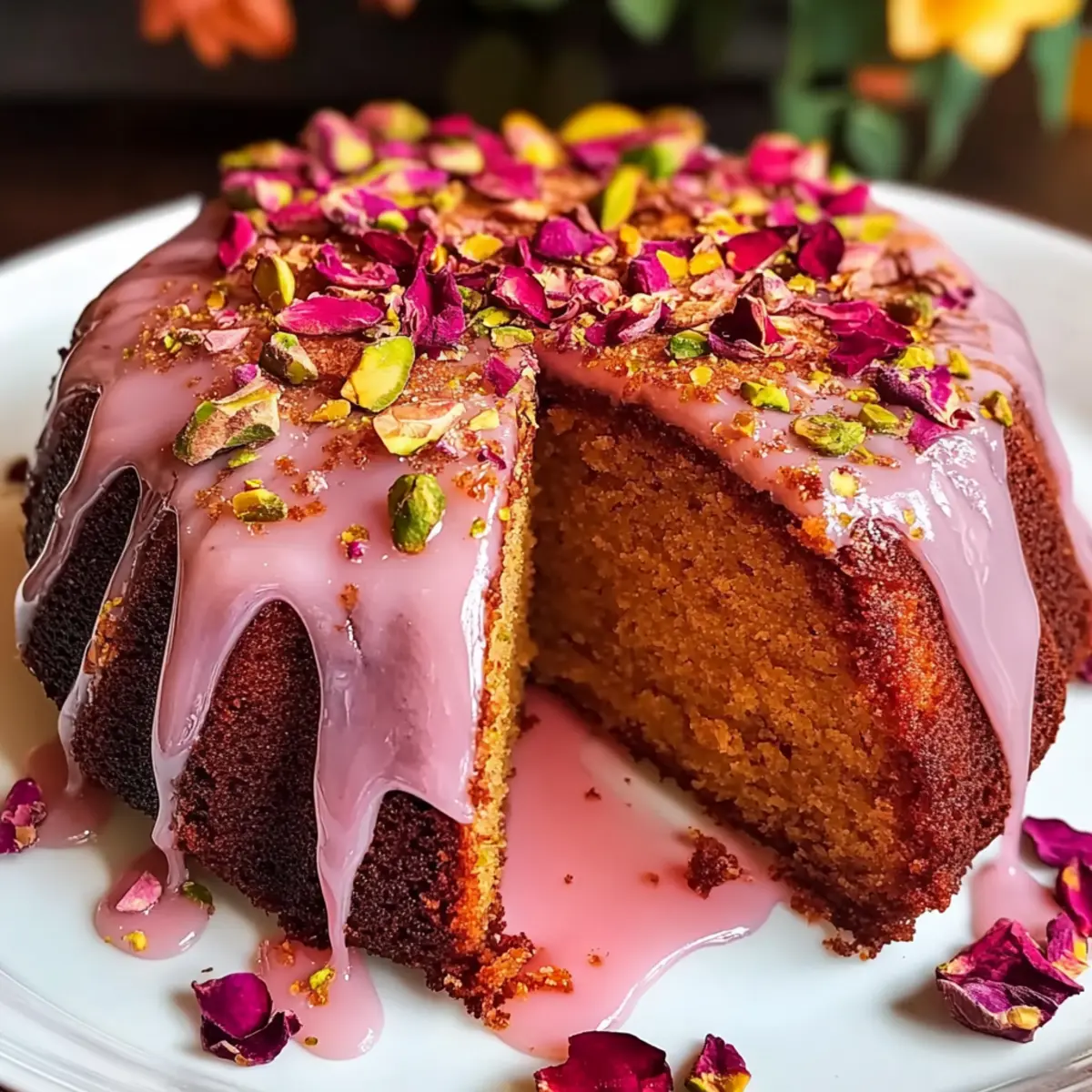 Easy Eggless Gulab Jamun Cake yyjced