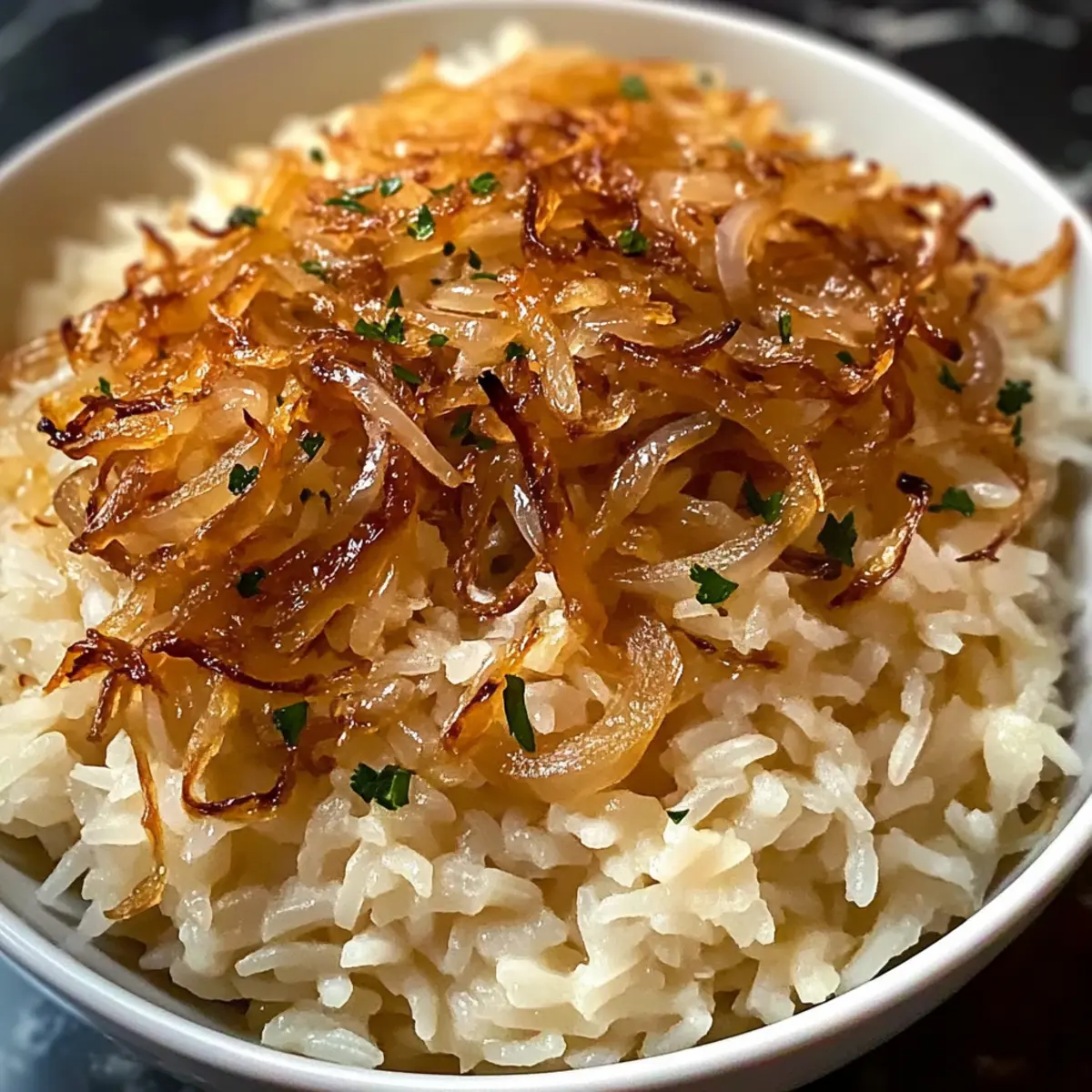 FranzA¶sischer Zwiebelfleisch Reis iaontz